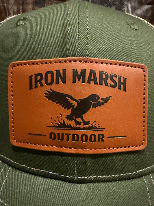 5- Panel Leather Patch Cap