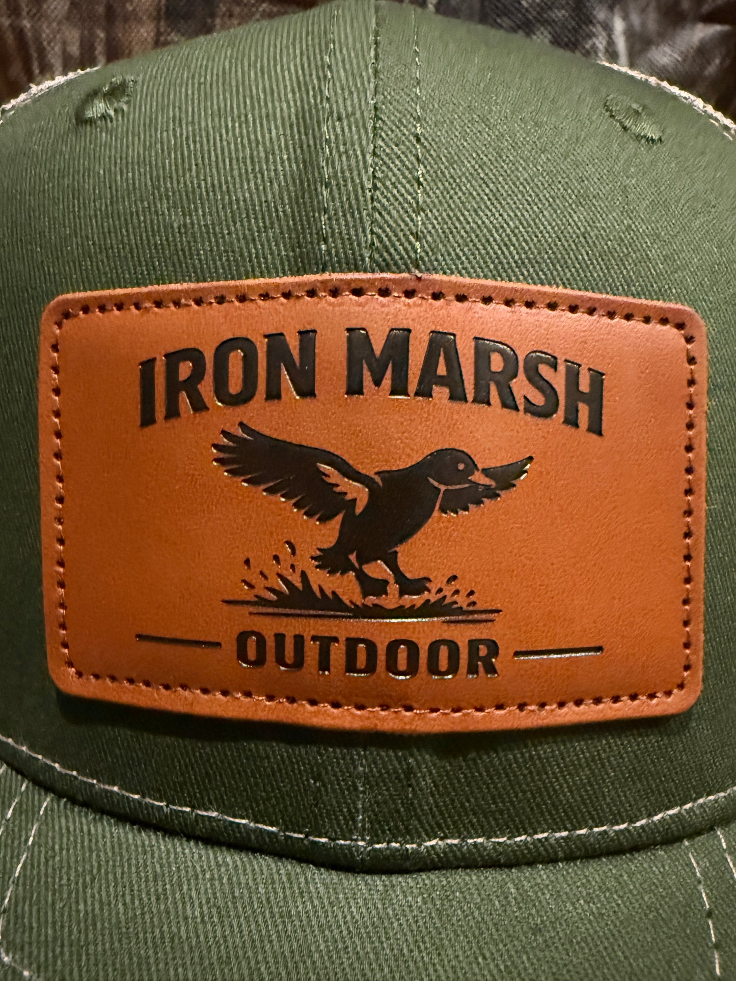 5- Panel Leather Patch Cap